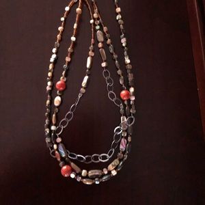 Silpada Fiesta coral & mother of pearl. 925 silver
